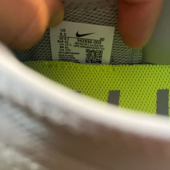 Nike Free RN 2018 Wolf Grey/White-Volt Athletic Men’s Shoe Size 9.5 942836-003 - Picture 10 of 10